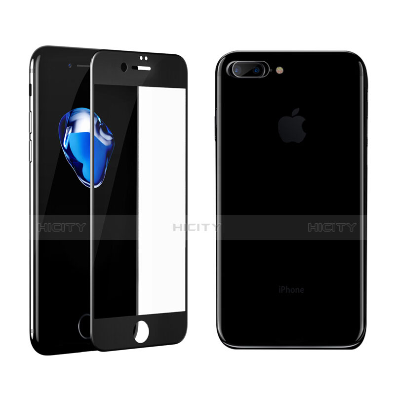 Pellicola in Vetro Temperato Protettiva Integrale Proteggi Schermo Film F02 per Apple iPhone 7 Plus Nero