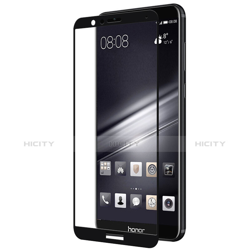 Pellicola in Vetro Temperato Protettiva Integrale Proteggi Schermo Film F02 per Huawei Honor 7X Nero