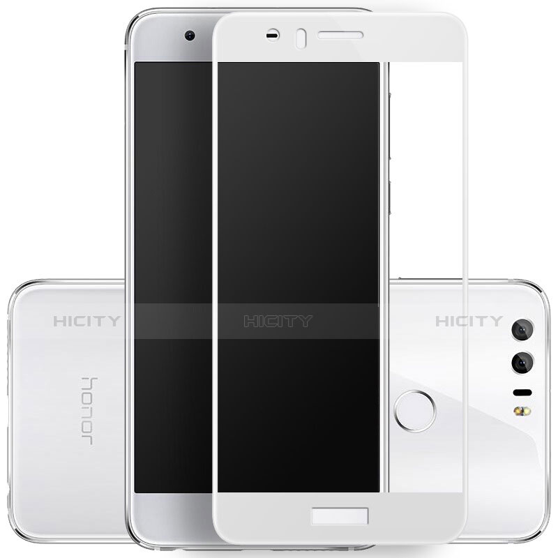 Pellicola in Vetro Temperato Protettiva Integrale Proteggi Schermo Film F02 per Huawei Honor 8 Bianco