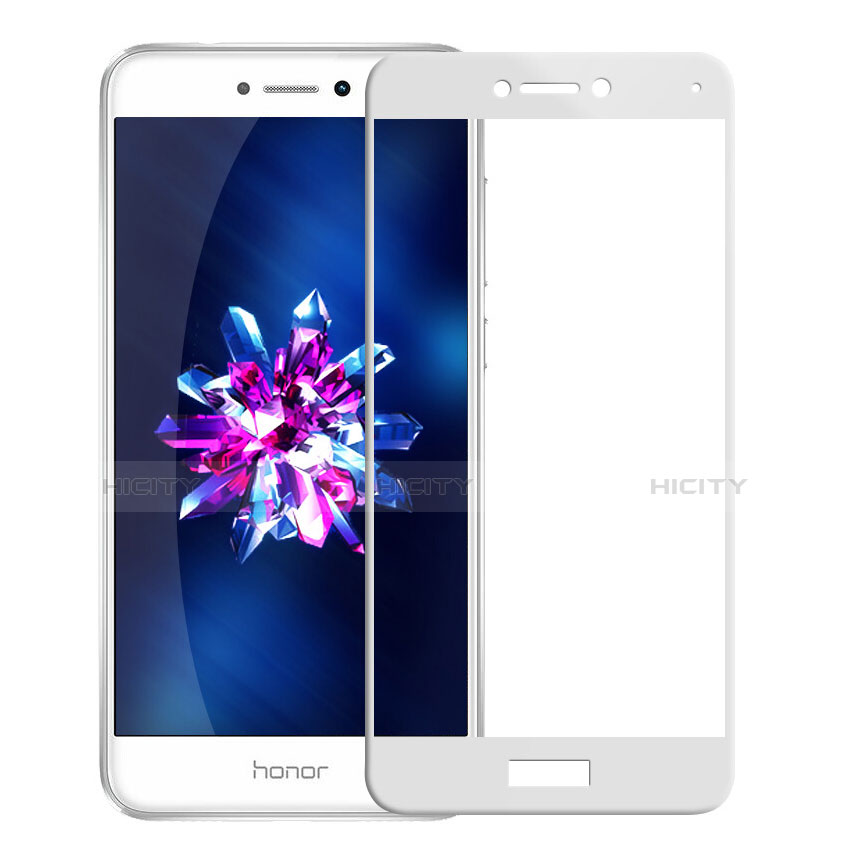 Pellicola in Vetro Temperato Protettiva Integrale Proteggi Schermo Film F02 per Huawei Honor 8 Lite Bianco