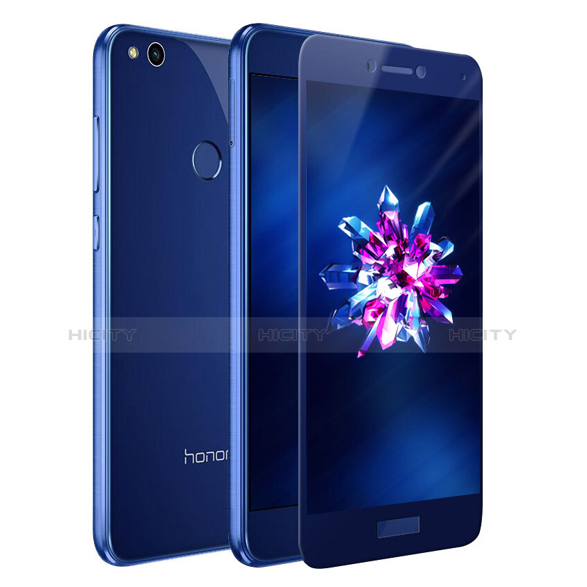Pellicola in Vetro Temperato Protettiva Integrale Proteggi Schermo Film F02 per Huawei Honor 8 Lite Blu