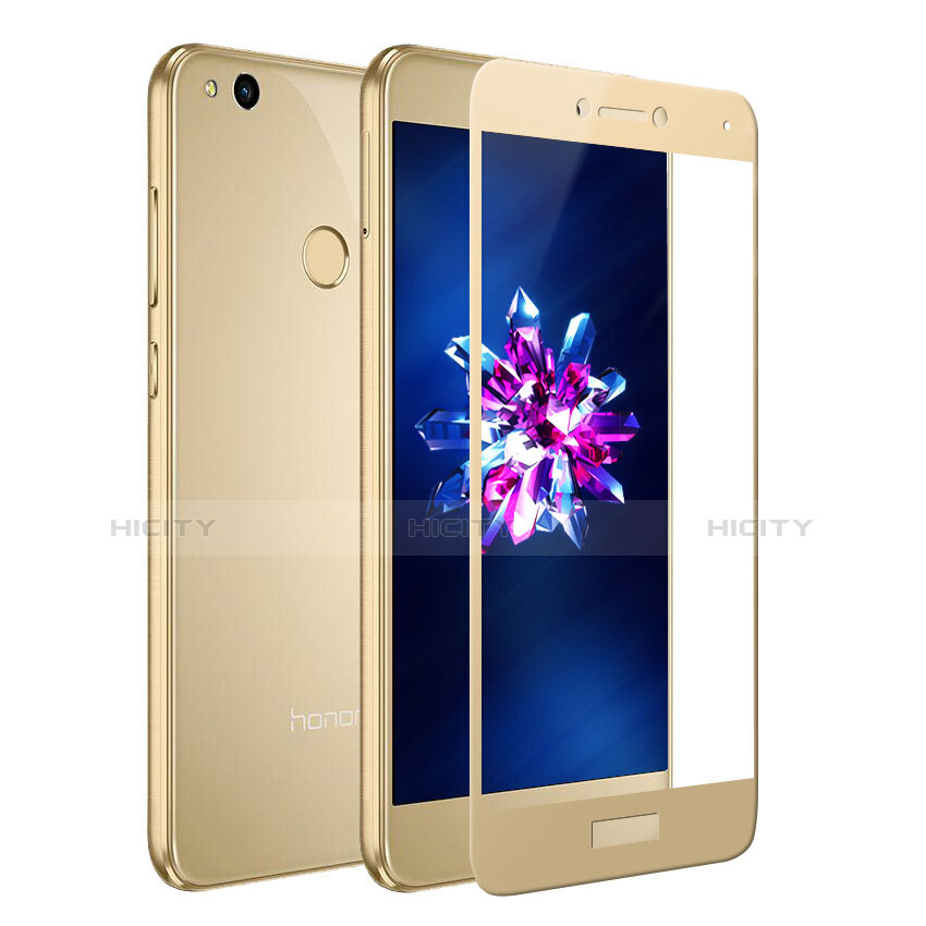 Pellicola in Vetro Temperato Protettiva Integrale Proteggi Schermo Film F02 per Huawei Honor 8 Lite Oro