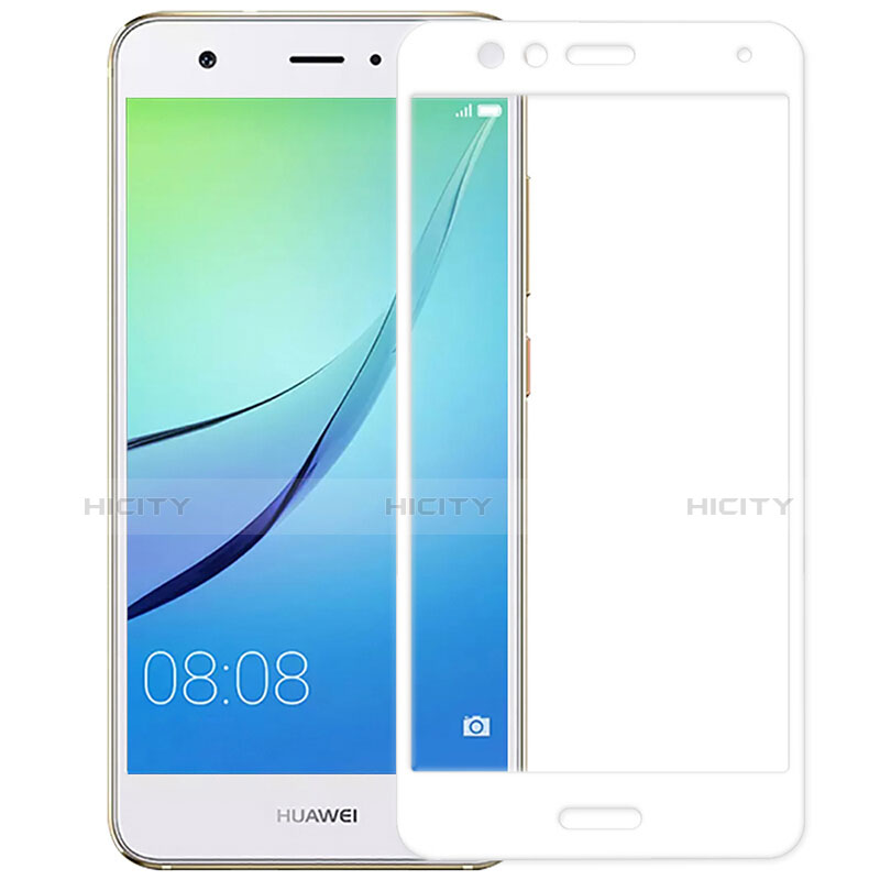 Pellicola in Vetro Temperato Protettiva Integrale Proteggi Schermo Film F02 per Huawei Nova Bianco