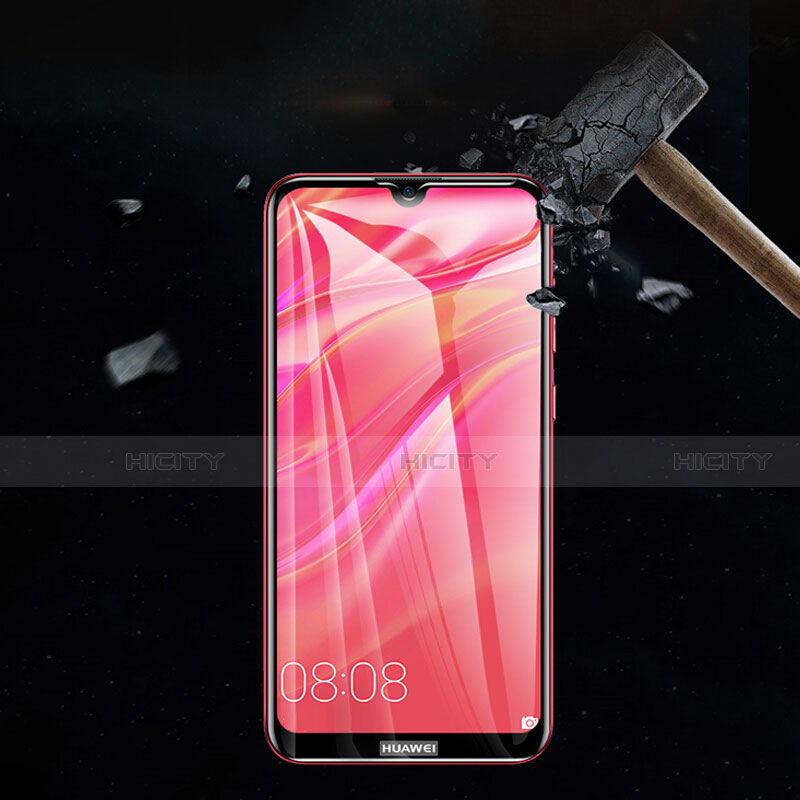 Pellicola in Vetro Temperato Protettiva Integrale Proteggi Schermo Film F02 per Huawei Y7 (2019) Nero