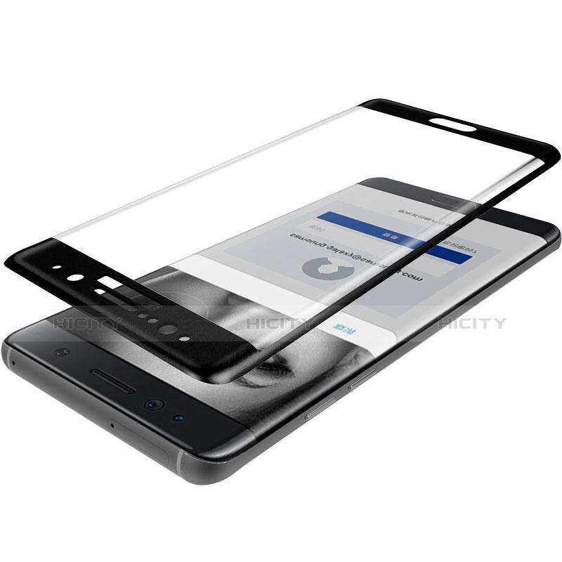 Pellicola in Vetro Temperato Protettiva Integrale Proteggi Schermo Film F02 per Samsung Galaxy Note 7 Nero