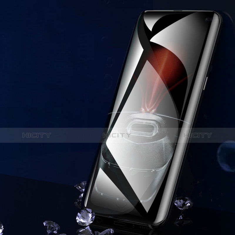 Pellicola in Vetro Temperato Protettiva Integrale Proteggi Schermo Film F02 per Samsung Galaxy S10 Plus Nero