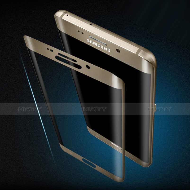 Pellicola in Vetro Temperato Protettiva Integrale Proteggi Schermo Film F02 per Samsung Galaxy S6 Edge SM-G925 Bianco