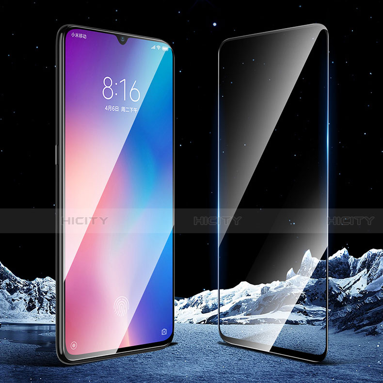 Pellicola in Vetro Temperato Protettiva Integrale Proteggi Schermo Film F02 per Xiaomi Mi 9 Lite Nero