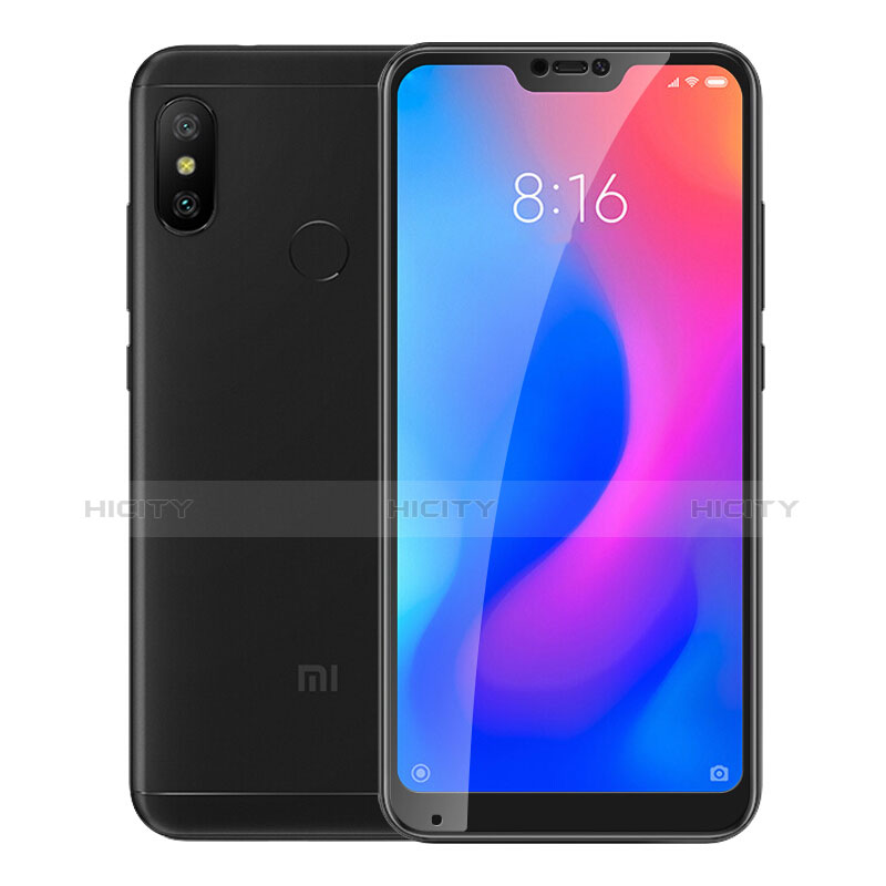 Pellicola in Vetro Temperato Protettiva Integrale Proteggi Schermo Film F02 per Xiaomi Redmi 6 Pro Nero