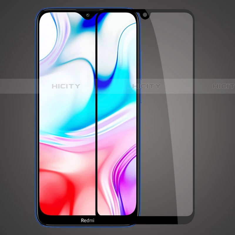 Pellicola in Vetro Temperato Protettiva Integrale Proteggi Schermo Film F02 per Xiaomi Redmi 8 Nero