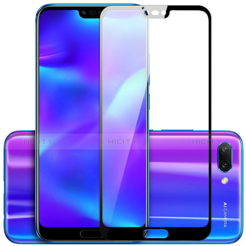 Pellicola in Vetro Temperato Protettiva Integrale Proteggi Schermo Film F03 per Huawei Honor 10 Nero