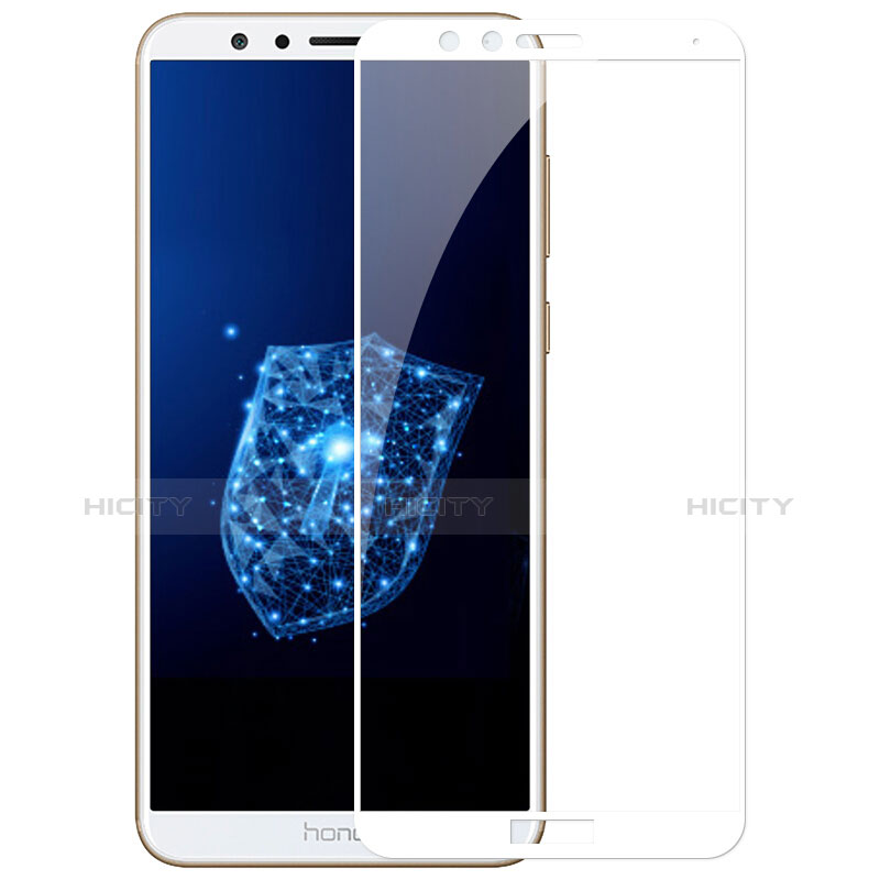 Pellicola in Vetro Temperato Protettiva Integrale Proteggi Schermo Film F03 per Huawei Honor 7X Bianco