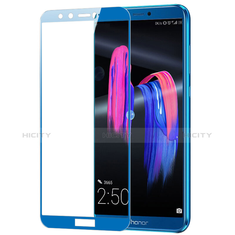 Pellicola in Vetro Temperato Protettiva Integrale Proteggi Schermo Film F03 per Huawei Honor 9 Lite Blu