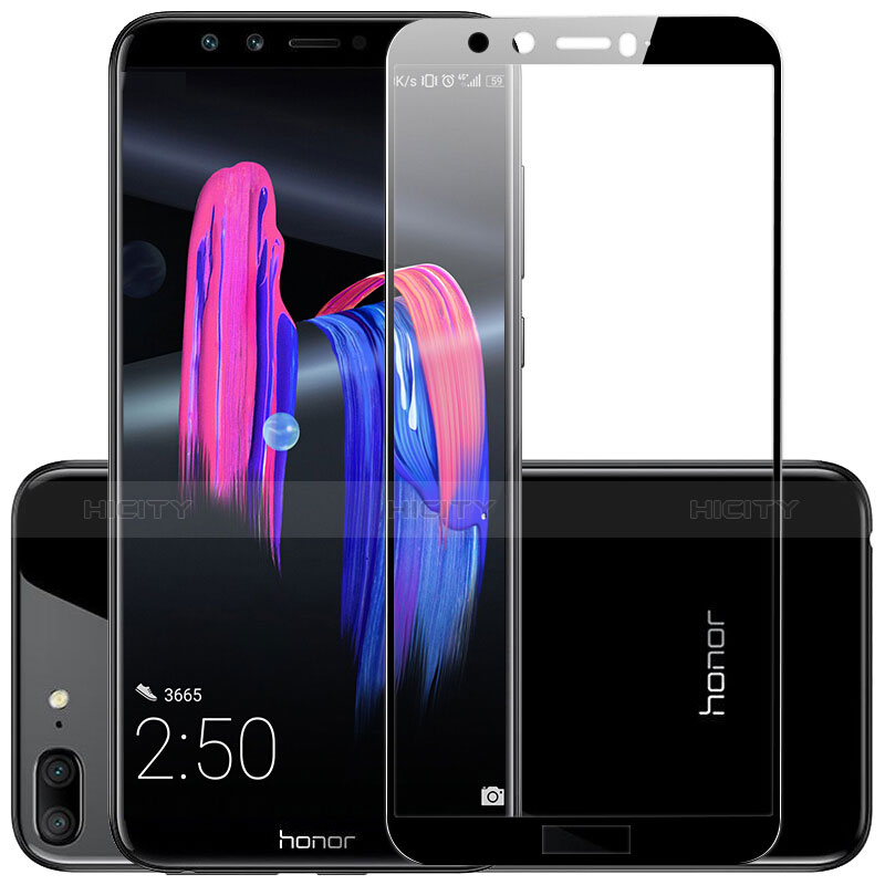 Pellicola in Vetro Temperato Protettiva Integrale Proteggi Schermo Film F03 per Huawei Honor 9 Lite Nero