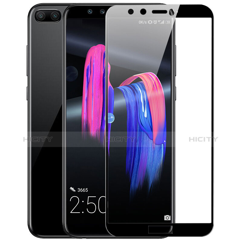 Pellicola in Vetro Temperato Protettiva Integrale Proteggi Schermo Film F03 per Huawei Honor 9 Lite Nero