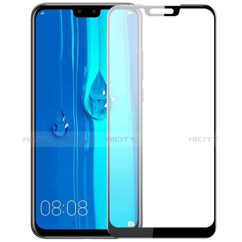 Pellicola in Vetro Temperato Protettiva Integrale Proteggi Schermo Film F03 per Huawei Y9 (2019) Nero