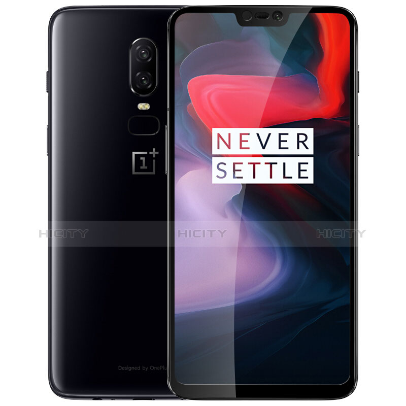 Pellicola in Vetro Temperato Protettiva Integrale Proteggi Schermo Film F03 per OnePlus 6 Nero