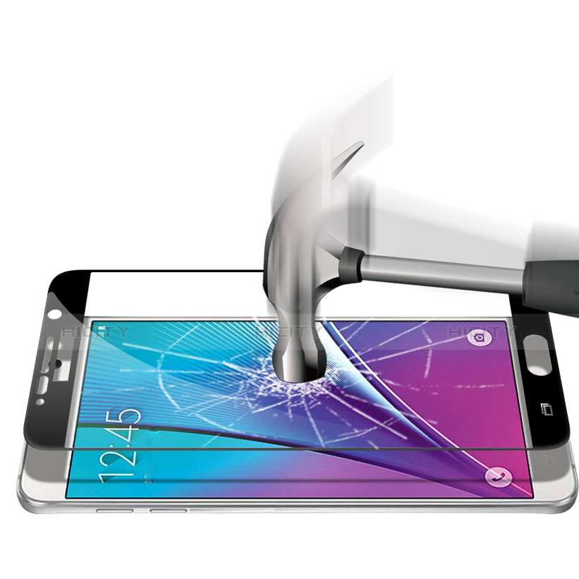 Pellicola in Vetro Temperato Protettiva Integrale Proteggi Schermo Film F03 per Samsung Galaxy Note 5 N9200 N920 N920F Nero