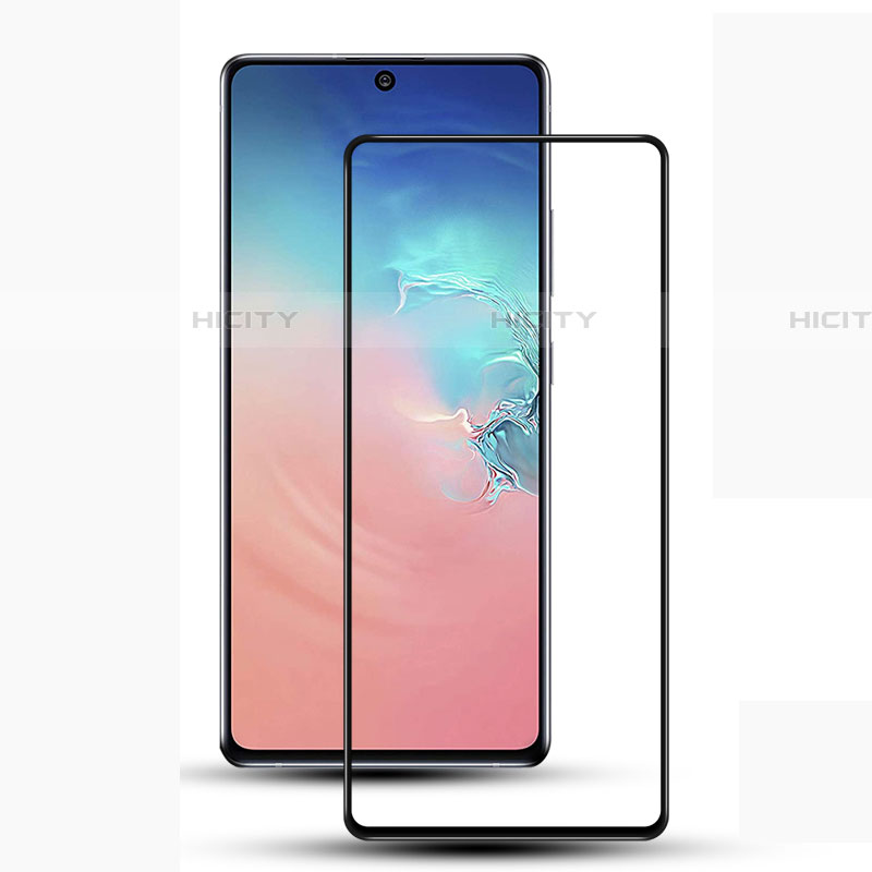 Pellicola in Vetro Temperato Protettiva Integrale Proteggi Schermo Film F03 per Samsung Galaxy S10 Lite Nero