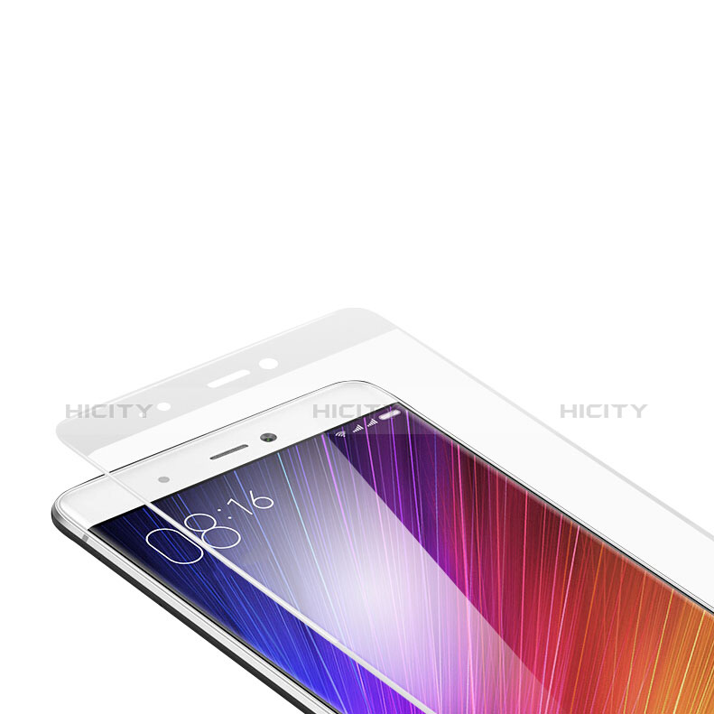 Pellicola in Vetro Temperato Protettiva Integrale Proteggi Schermo Film F03 per Xiaomi Mi 5S 4G Bianco