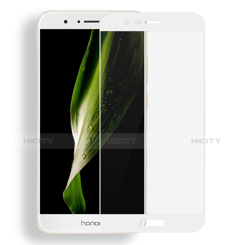Pellicola in Vetro Temperato Protettiva Integrale Proteggi Schermo Film F04 per Huawei Honor 8 Pro Bianco