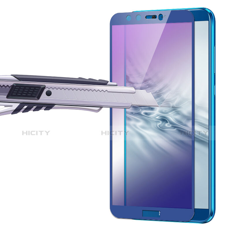 Pellicola in Vetro Temperato Protettiva Integrale Proteggi Schermo Film F04 per Huawei Honor 9 Lite Blu