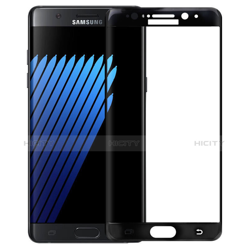 Pellicola in Vetro Temperato Protettiva Integrale Proteggi Schermo Film F04 per Samsung Galaxy Note 7 Nero