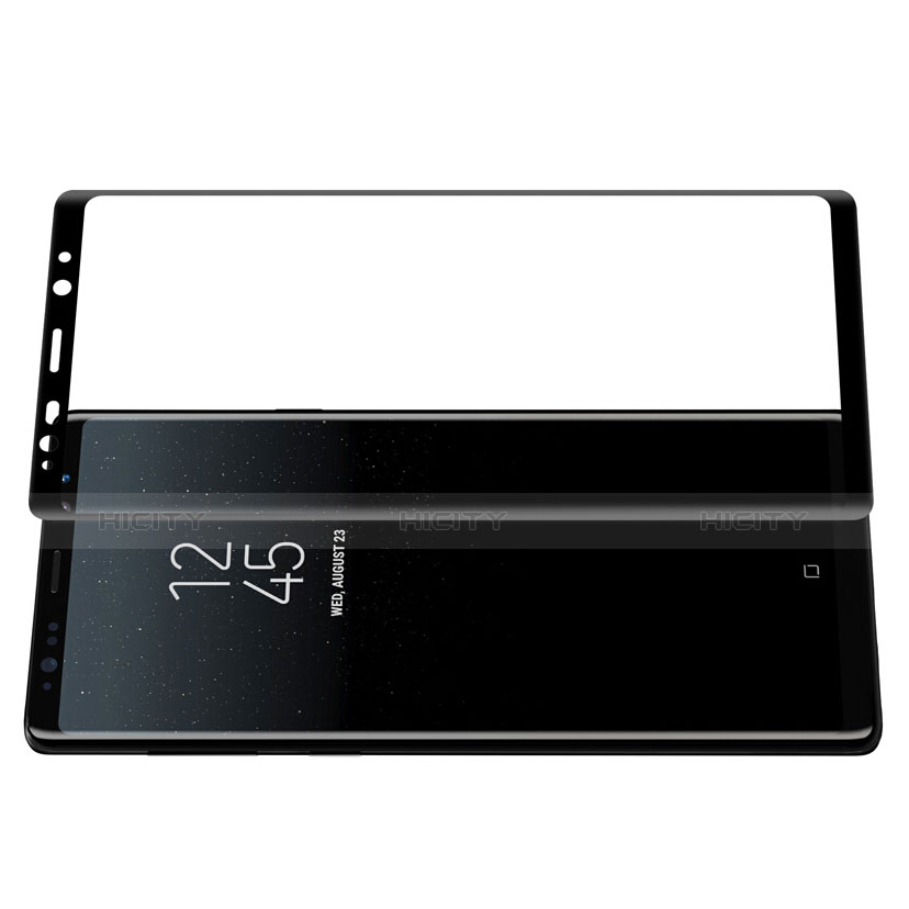 Pellicola in Vetro Temperato Protettiva Integrale Proteggi Schermo Film F04 per Samsung Galaxy Note 9 Nero