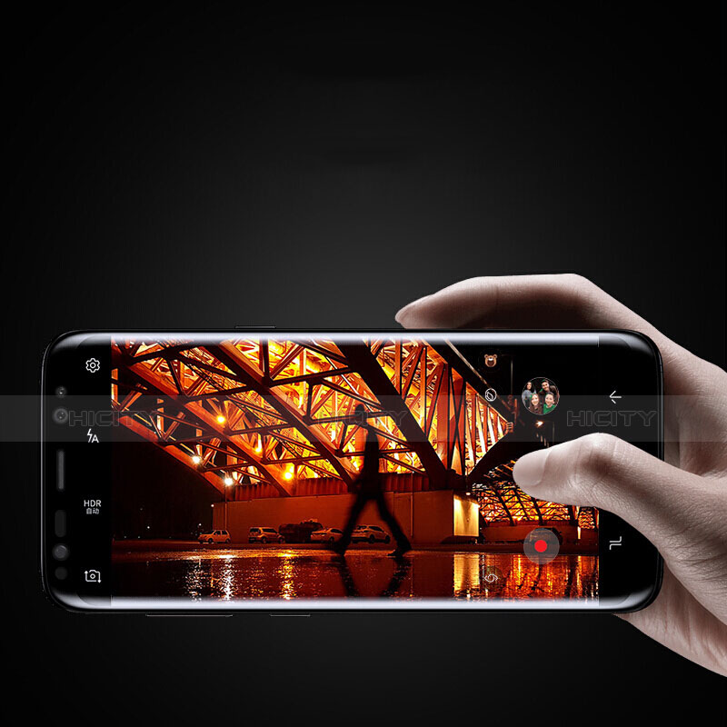 Pellicola in Vetro Temperato Protettiva Integrale Proteggi Schermo Film F04 per Samsung Galaxy S9 Plus Nero