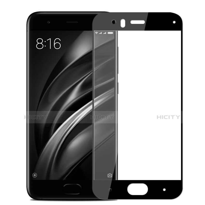 Pellicola in Vetro Temperato Protettiva Integrale Proteggi Schermo Film F04 per Xiaomi Mi 6 Nero