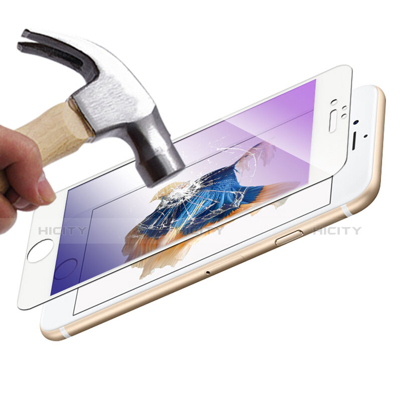 Pellicola in Vetro Temperato Protettiva Integrale Proteggi Schermo Film F05 per Apple iPhone 6 Bianco