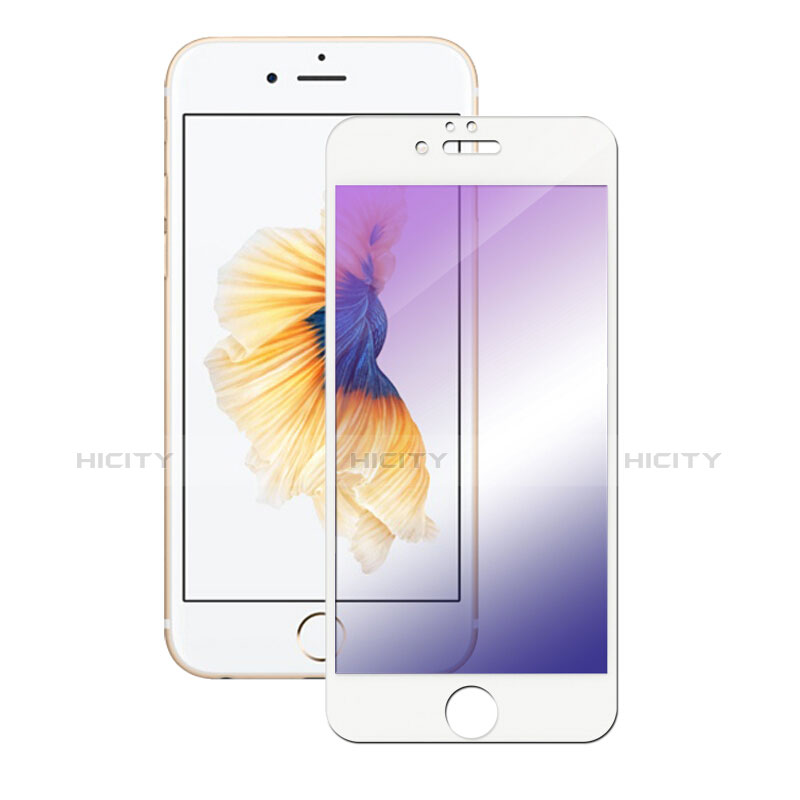 Pellicola in Vetro Temperato Protettiva Integrale Proteggi Schermo Film F05 per Apple iPhone 6 Plus Bianco