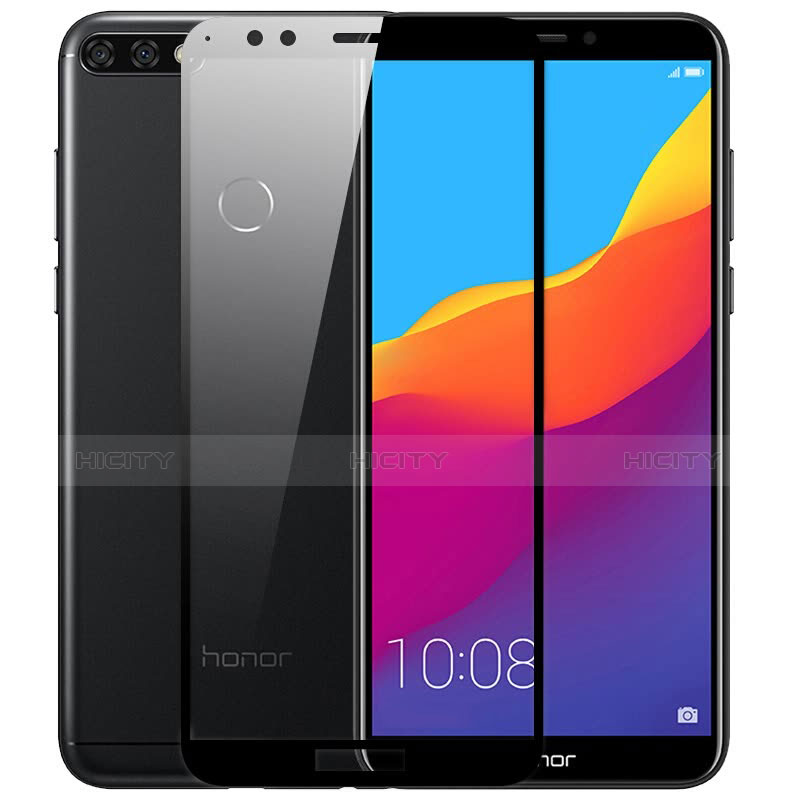 Pellicola in Vetro Temperato Protettiva Integrale Proteggi Schermo Film F05 per Huawei Honor 7C Nero