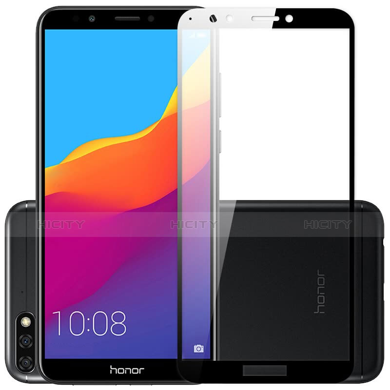 Pellicola in Vetro Temperato Protettiva Integrale Proteggi Schermo Film F05 per Huawei Y7 (2018) Nero