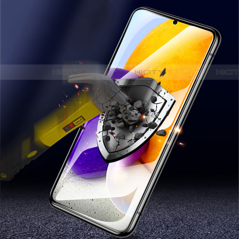 Pellicola in Vetro Temperato Protettiva Integrale Proteggi Schermo Film F05 per Samsung Galaxy A72 4G Nero