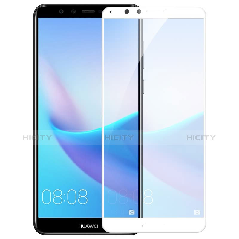 Pellicola in Vetro Temperato Protettiva Integrale Proteggi Schermo Film F06 per Huawei Honor 7C Bianco