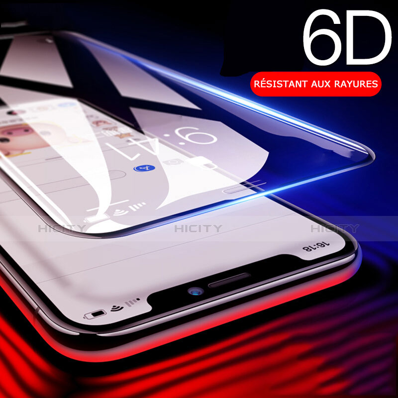 Pellicola in Vetro Temperato Protettiva Integrale Proteggi Schermo Film F07 per Apple iPhone Xs Max Nero
