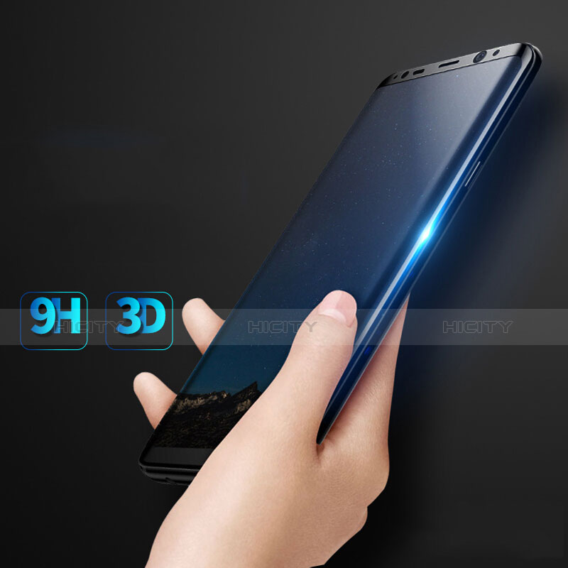 Pellicola in Vetro Temperato Protettiva Integrale Proteggi Schermo Film F07 per Samsung Galaxy S8 Plus Nero