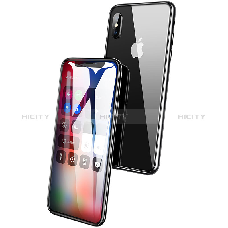 Pellicola in Vetro Temperato Protettiva Integrale Proteggi Schermo Film F10 per Apple iPhone Xs Nero