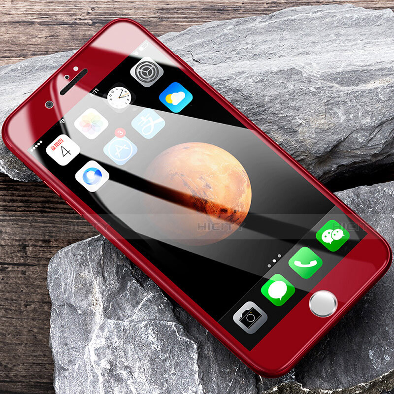 Pellicola in Vetro Temperato Protettiva Integrale Proteggi Schermo Film F14 per Apple iPhone SE (2020) Rosso