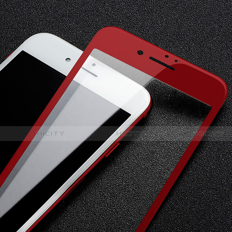 Pellicola in Vetro Temperato Protettiva Integrale Proteggi Schermo Film F14 per Apple iPhone SE3 2022 Rosso