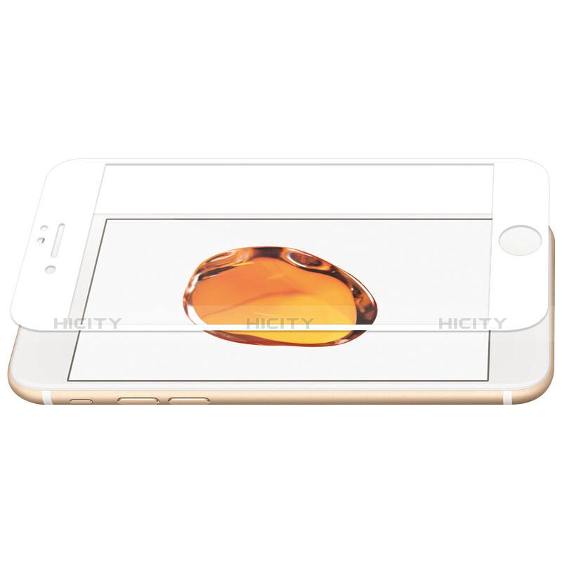 Pellicola in Vetro Temperato Protettiva Integrale Proteggi Schermo Film F18 per Apple iPhone 7 Bianco