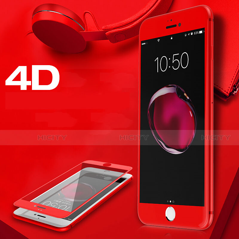 Pellicola in Vetro Temperato Protettiva Integrale Proteggi Schermo Film F18 per Apple iPhone SE (2020) Rosso