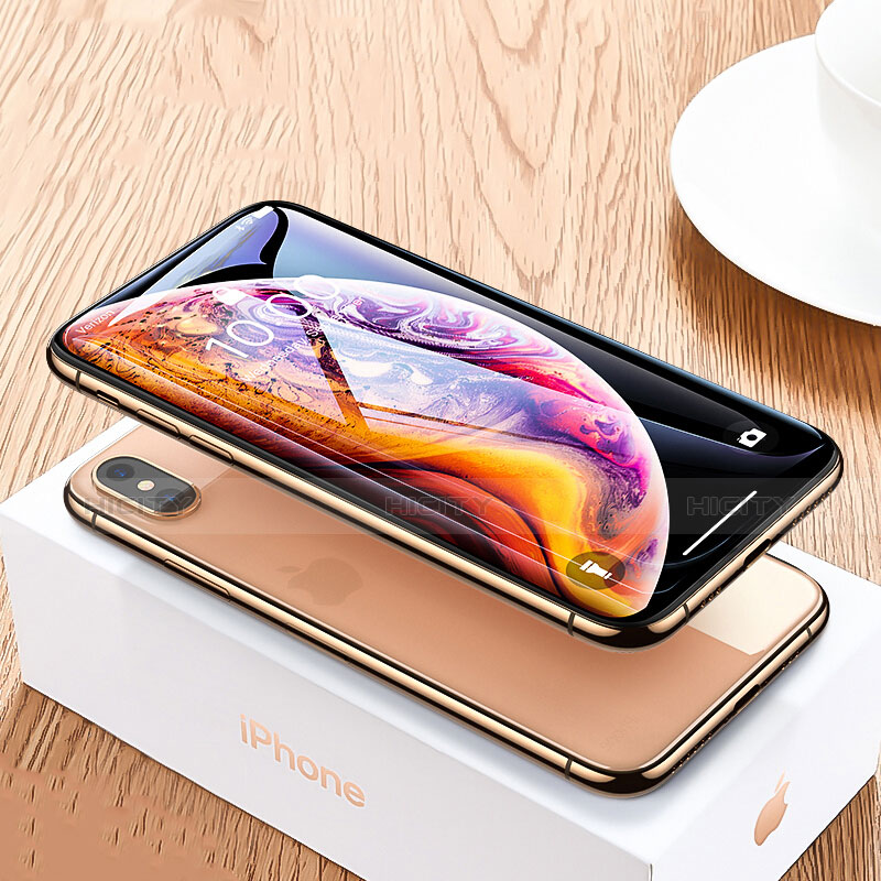 Pellicola in Vetro Temperato Protettiva Integrale Proteggi Schermo Film P06 per Apple iPhone Xs Nero