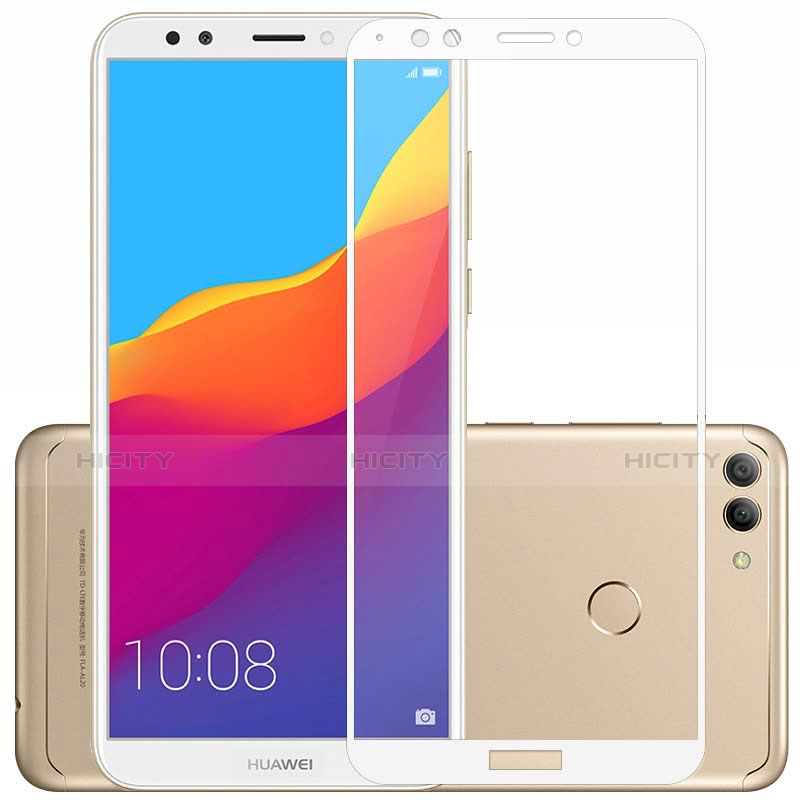 Pellicola in Vetro Temperato Protettiva Integrale Proteggi Schermo Film per Huawei Enjoy 8 Plus Bianco