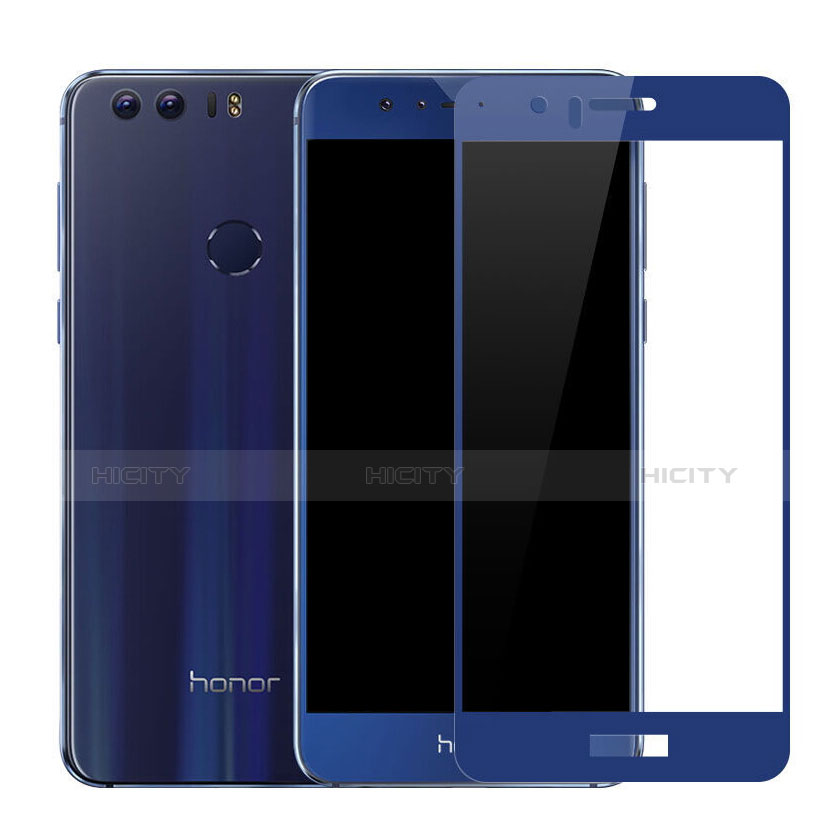 Pellicola in Vetro Temperato Protettiva Integrale Proteggi Schermo Film per Huawei Honor 8 Blu