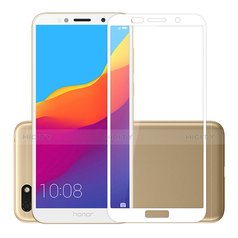 Pellicola in Vetro Temperato Protettiva Integrale Proteggi Schermo Film per Huawei Honor Play 7 Bianco