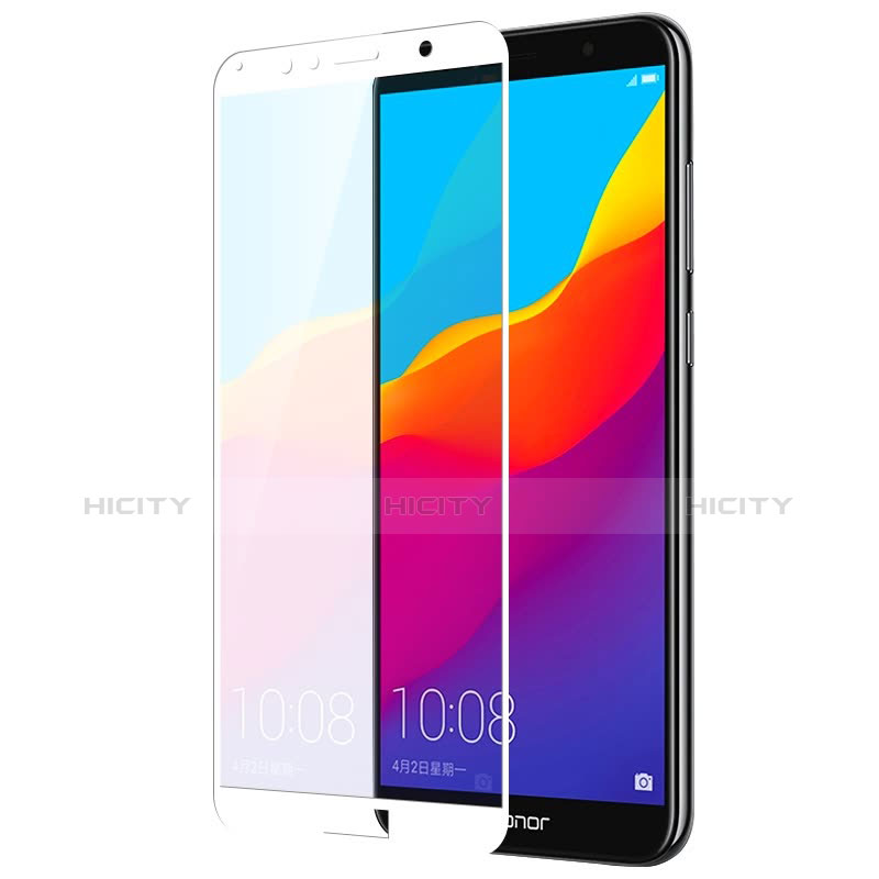 Pellicola in Vetro Temperato Protettiva Integrale Proteggi Schermo Film per Huawei Honor Play 7A Bianco