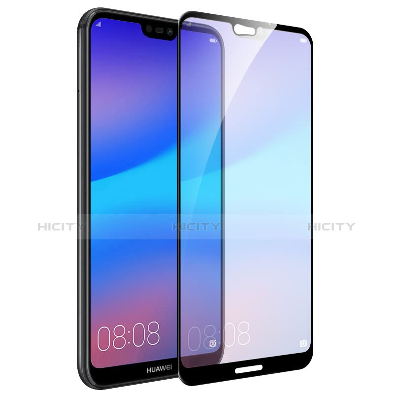 Pellicola in Vetro Temperato Protettiva Integrale Proteggi Schermo Film per Huawei P20 Lite Nero