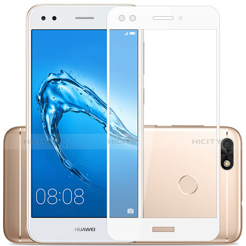 Pellicola in Vetro Temperato Protettiva Integrale Proteggi Schermo Film per Huawei Y6 Pro (2017) Bianco